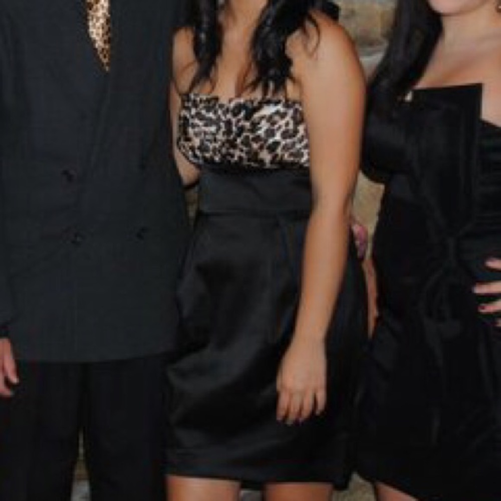 Leopard Strapless Dress